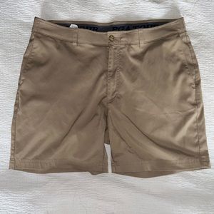 Khaki golf shorts
